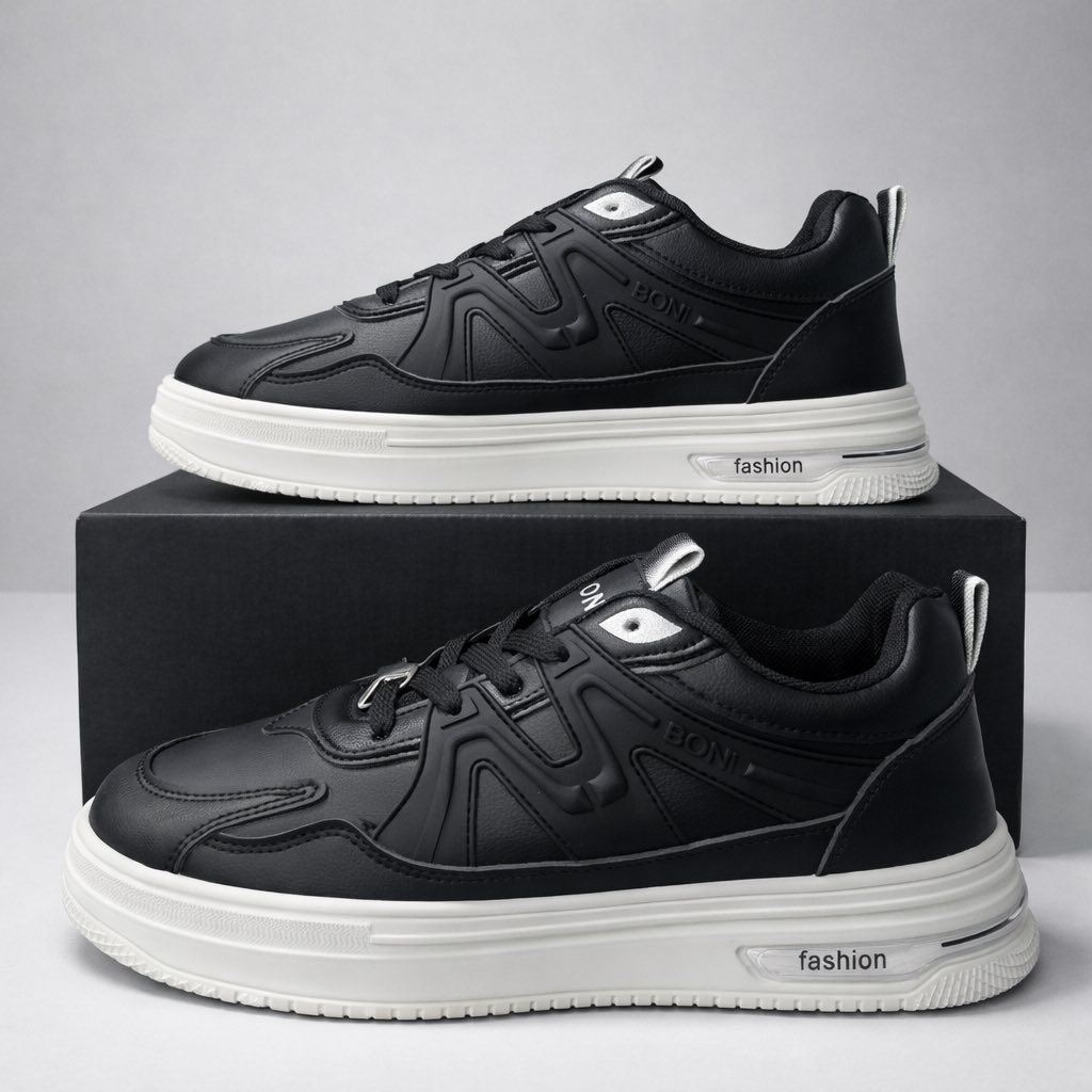 Zapatilla Urbana Boni– Blanco & Negro - Image 2