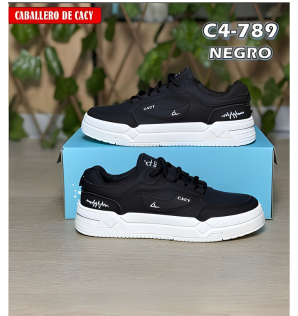 Zapatilla Urbana CASY 789 - Blanco & Negro - Image 3