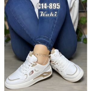 Zapatilla Urbana Cacy 895- White & Khaki Edition